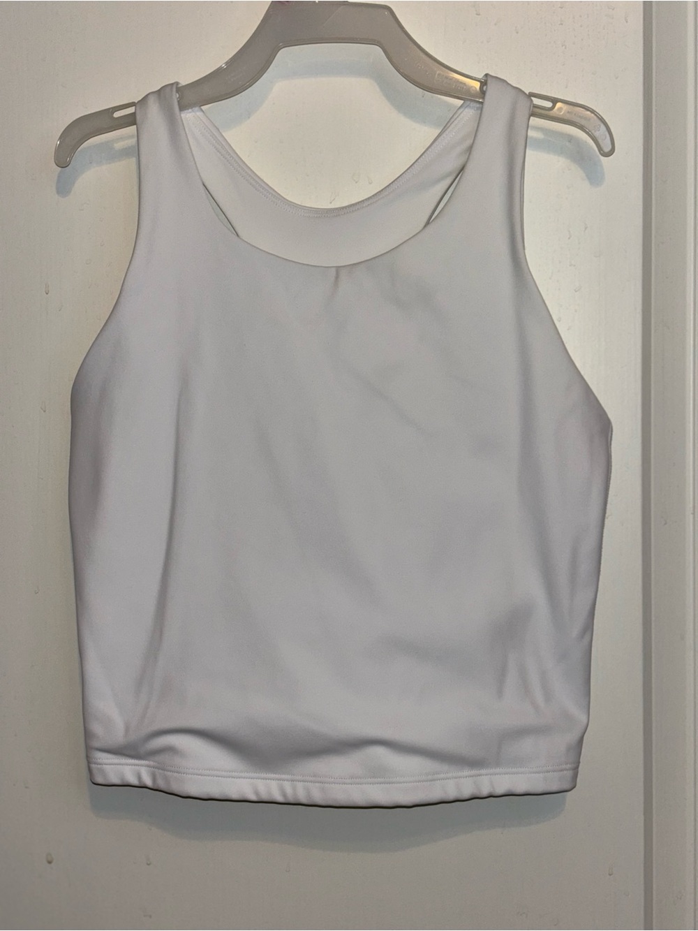 Girls' White Performance Tank Top - Comfortable Everyday Layer